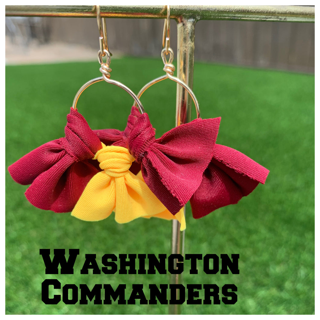 Washington commanders earrings ￼