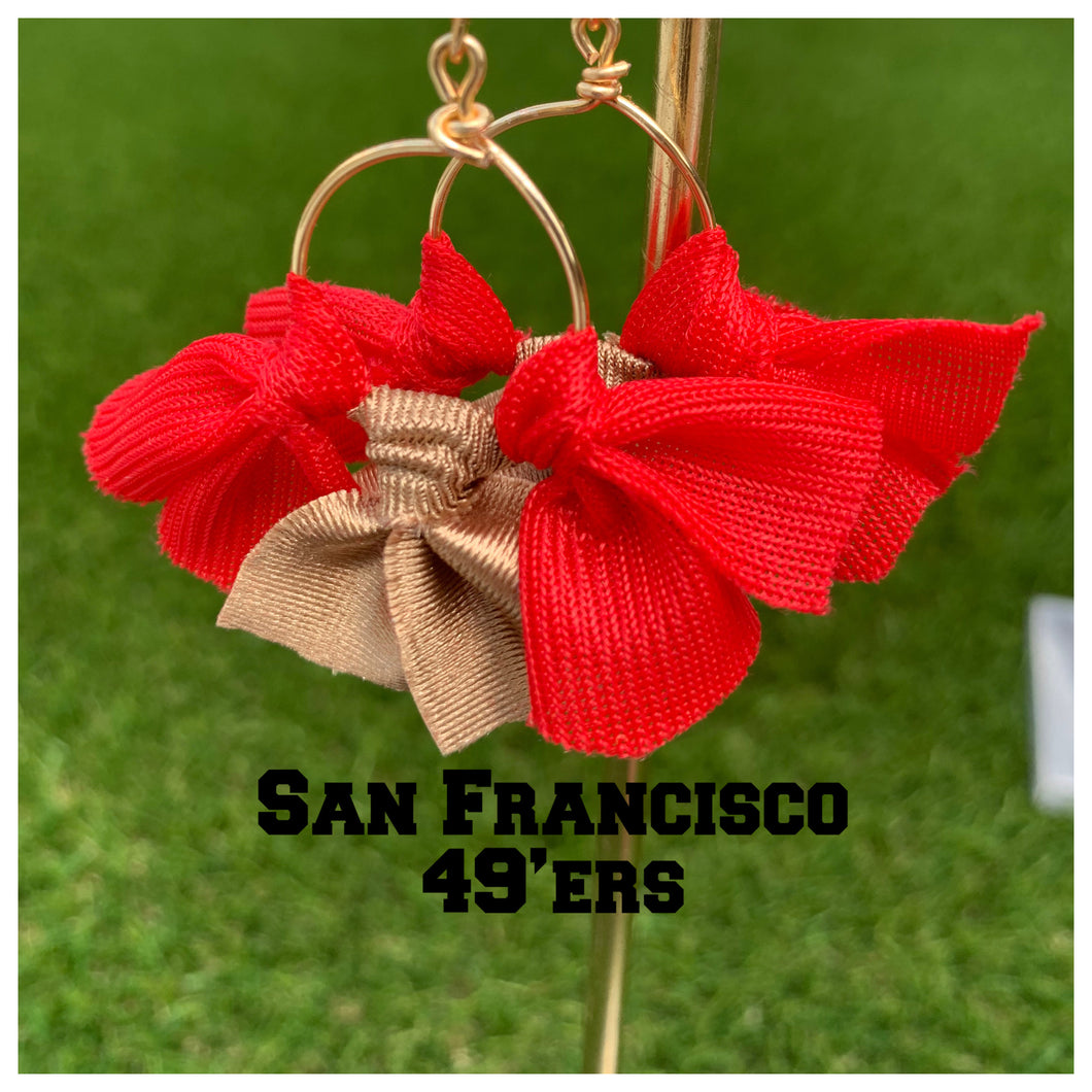 San Francisco 49ers earrings